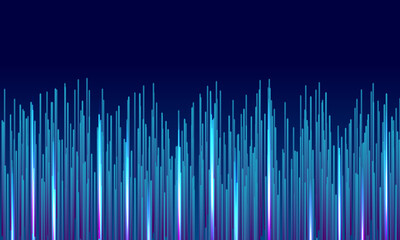 Abstract digital background of particles lines. Vector.