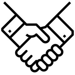 Handshake outline icon