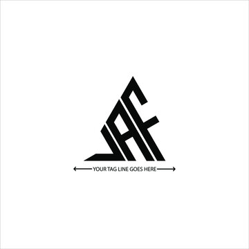J A F letter logo creative design. J A F unique design