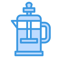 French blue outline icon