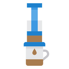 Aeropress flat icon