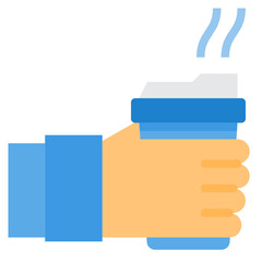 Obraz premium Coffee Cup flat icon