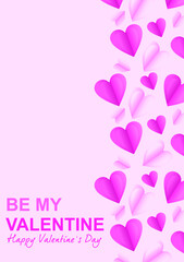 Valentine's day concept background. Web banner