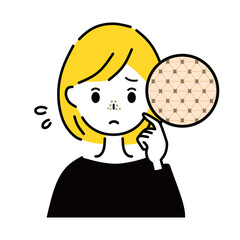 毛穴　鼻　女性