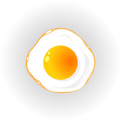 omelet illustration on white background