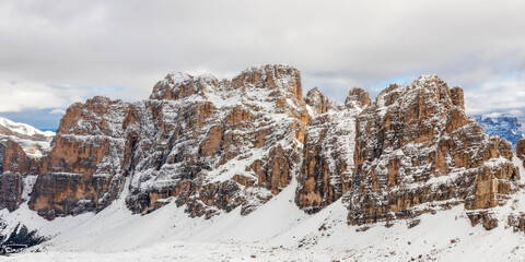 Mountain landscape at Lagazuoi . Dolomiti Mountain. Italy