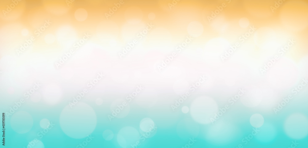 Wall mural abstract summer background with light bokeh