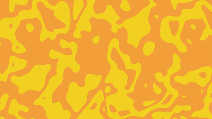 Abstract liquid background in yellow and orange color. Vector illustration.
