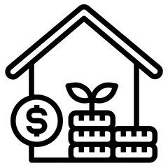 Real Estate outline icon