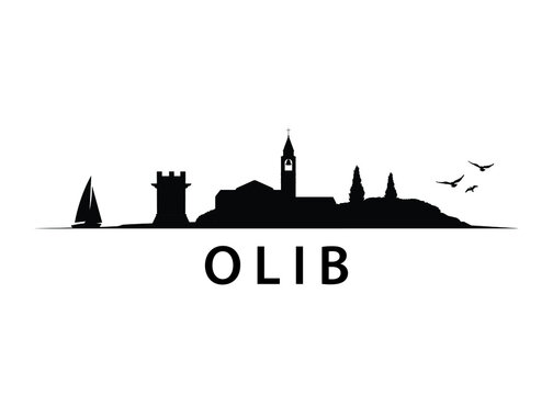 Olib, Croatian Island Skyline Landscape