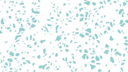 Small green spots on white background, grunge backdrop.