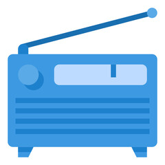Radio flat icon