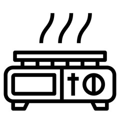 Stove outline icon