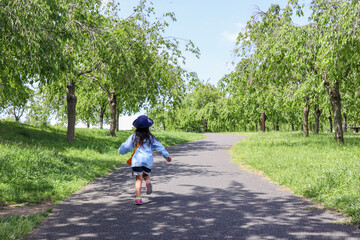 Fototapeta premium girl in the park