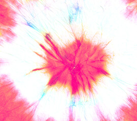  Rainbow Tie Dye Background. Ink Color Silk