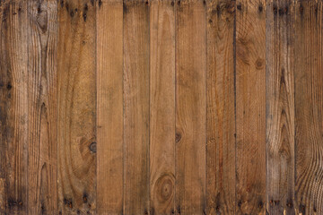 Wood background from old planks. Wooden texture of vintage weathered reclaimed barn wood, with...
