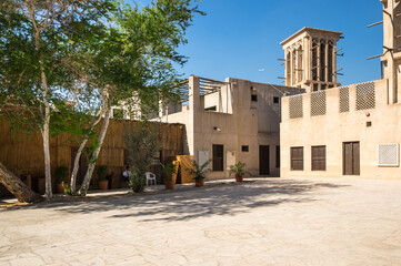 Traditional Arabic street in Bastakiya, Dubai