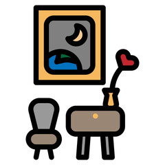 Table set with picture