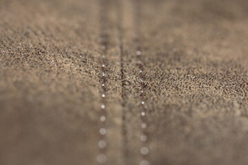 seam on the fabric