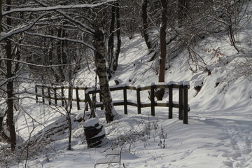 Winterlandschaft, ein Zauber in Schnee und Eis. Kleinschmalkalden, Thueringen, Deutschland, Europa-- 
Winter landscape, a magic in snow and ice. Kleinschmalkalden, Thuringia, Germany, Europe