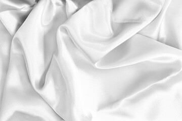 White fabric silk texture for background