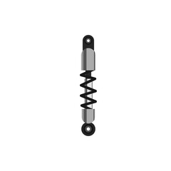 suspension shock absorber on white background,vector - 439791623