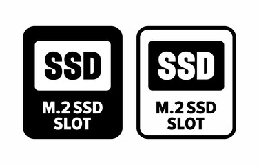 SSD M.2 Slot information sign