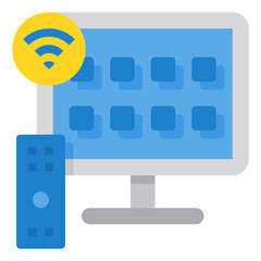 Smart Tv flat icon