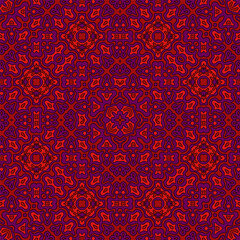Ethnic floral motifs seamless pattern design