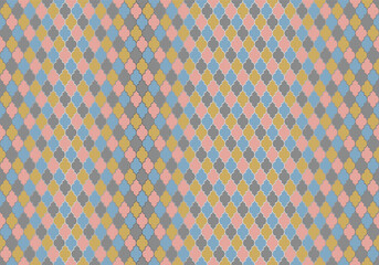 Turkish Mosque Window Vector Seamless Pattern. Moroccan muslim background.