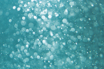 Blue bokeh from natural water