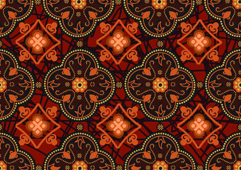 Batik Indonesian: is a technique of wax-resist dyeing applied to whole cloth, or cloth made using this technique originated from Indonesia.