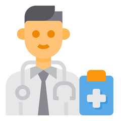 Doctor flat icon