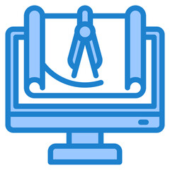 design blue style icon