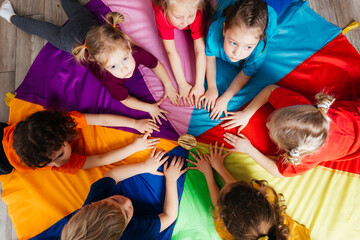 Team-building games for active kids at kindergarten