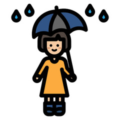 A woman with Umbrella