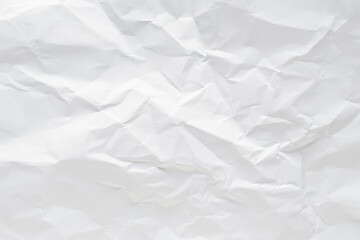 Obraz premium White crumpled paper texture background.
