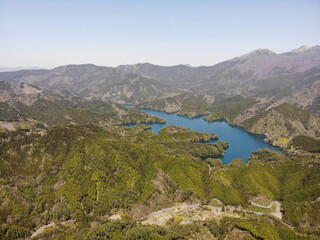 愛媛県久万高原町　面河ダムの風景