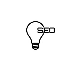 SEO idea icon isolated on white background