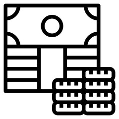 Financial outline icon