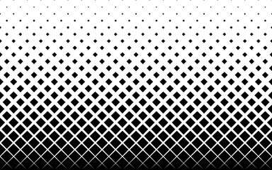 Geometric pattern based on squares on a white background.Seamless in one direction.Short fade out. 26 figures in height. The radial transformation method.