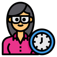 Student filled outline icon