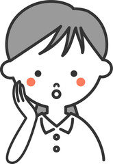 白い服の女の子のイラスト
