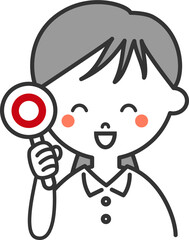 白い服の女の子のイラスト