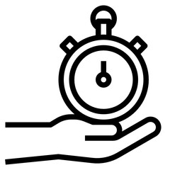 Stopwatch outline icon