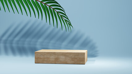 3D rendering of mockup background. Podium for show product. Blank scene showcase with empty round stage.