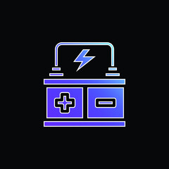 Battery blue gradient vector icon