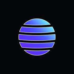 Ball blue gradient vector icon