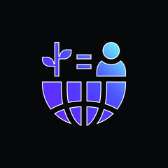 Obraz premium Balance blue gradient vector icon