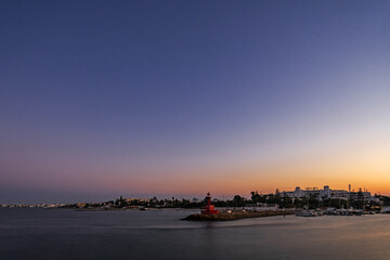 End of the day on El Kantaoui Marina - Tunisia